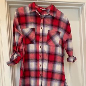 Ladies Plaid Shirt by Jodifl. Size S.